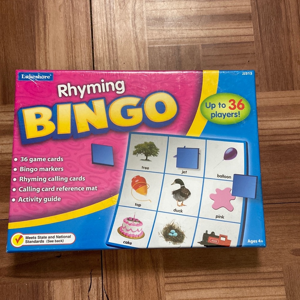 Lakeshore Rhyming Bingo